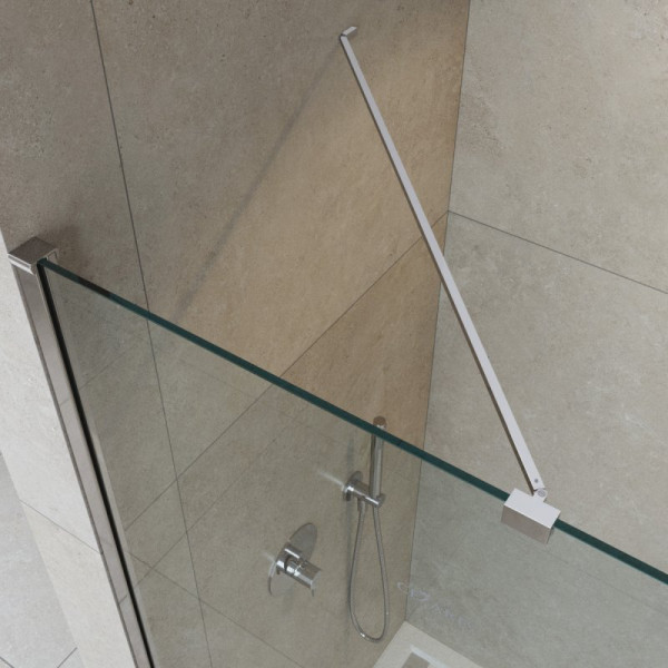 Душевая перегородка Cezares Liberta 105x195 стекло прозрачное, профиль хром (LIBERTA-L-1-TB-105-C-Cr)