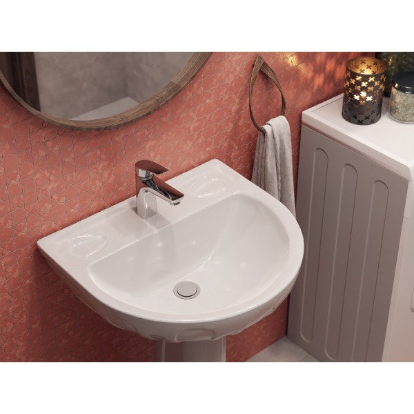 Раковина подвесная Santeri Лотос 58x501x19 белая (1.3110.6.S00.10B.0) Раковина подвесная Santeri Лотос 58x501x19 белая (1.3110.6.S00.10B.0)