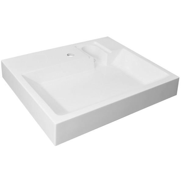 Раковина над стиральной машиной Azario 595x49x75 с сифоном белая (CS00082280)