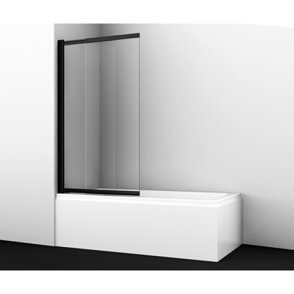 Шторка на ванну WasserKRAFT Dill 61S02-80 80х140 профиль черный