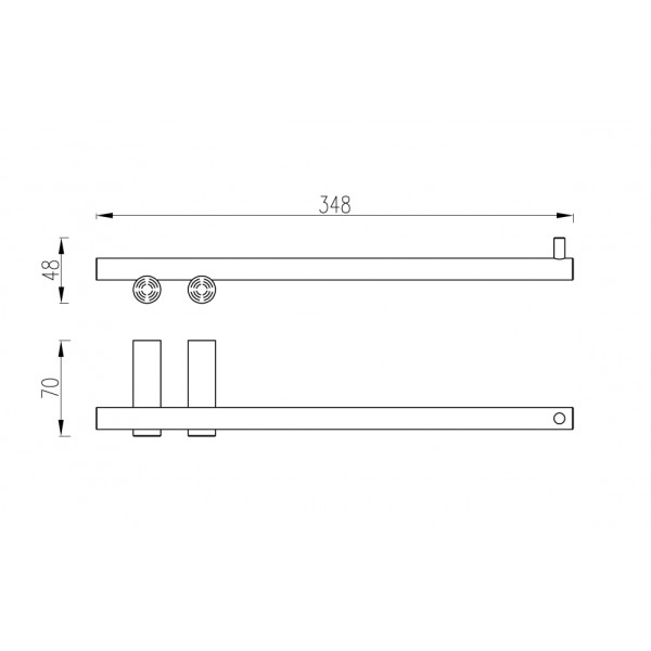 Полотенцедержатель Abber Osten 316 сталь брашированная (AA1854BST) Полотенцедержатель Abber Osten 316 сталь брашированная (AA1854BST)