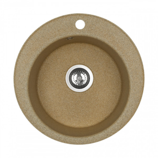 Мойка для кухни врезная Aquaton Шелли 500x500x213 песочный (1.A734.7.32S.S22.0)