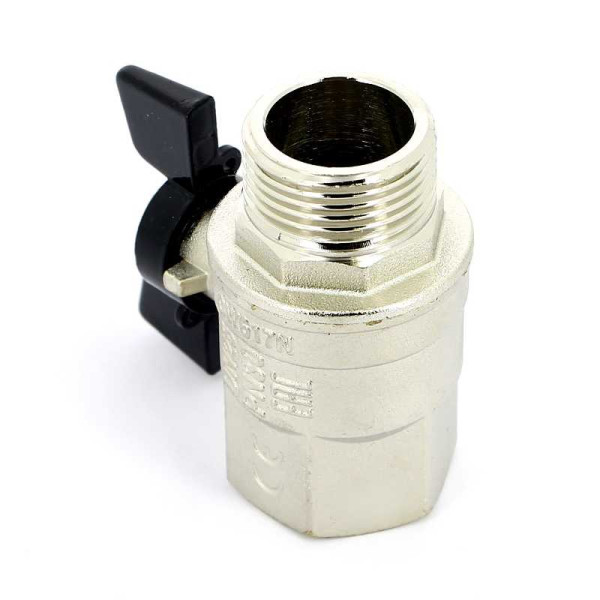 Кран Bugatti 1" ВН шаровый New Jersey 917 (черная бабочка) (09170006)