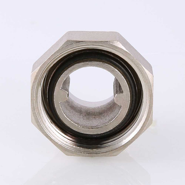 Сгон с накидной гайкой 1/2"х3/4" Valtec (никель) VTr.015.N.04 Сгон с накидной гайкой 1/2"х3/4" Valtec (никель) VTr.015.N.04
