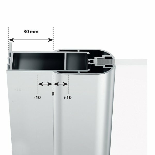 Дверь душевая Ravak Chrome 120x195 стекло прозрачное, профиль белый (0QVGC10Z1)