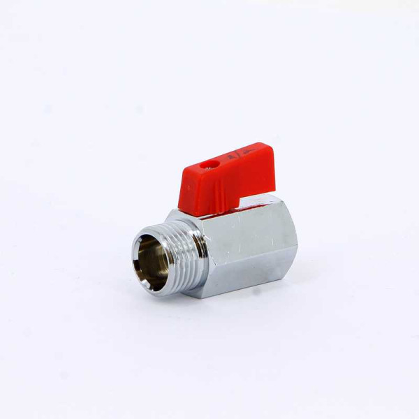 Кран Itap 1/2" ВН шаровый Mini (красная рукоятка-рычаг) (1260012)