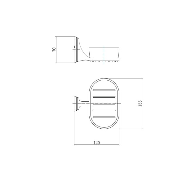 Мыльница Fashun стекло с держателем хром (A1502)