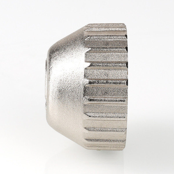 Колпачок запирающий для термостатического клапана М30х1,5 Valtec VT.PTV.30 (никелированная латунь) (VT.PTV.30.0) Колпачок запирающий для термостатического клапана М30х1,5 Valtec VT.PTV.30 (никелированная латунь) (VT.PTV.30.0)