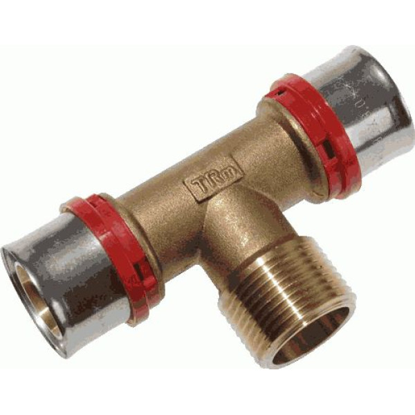 Тройник 20*1/2"Н*20 TeRma (пресс, латунь) (02406)