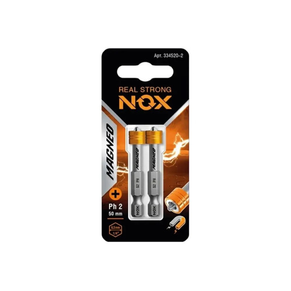 Бита Nox c магнитной насадкой E6,3 Ph2-50, 2 шт карта MAGNEO (334520-2)