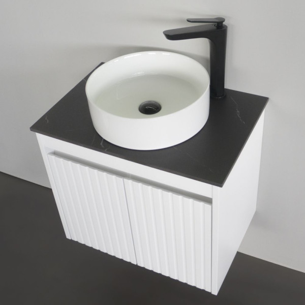 Тумба подвесная Comforty Геленджик 600x530x400 белый матовый с раковиной (00-00019069) Тумба подвесная Comforty Геленджик 600x530x400 белый матовый с раковиной (00-00019069)