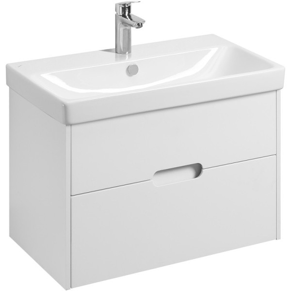 Тумба-умывальник Aquaton Оливия 80 Белый матовый/1WH501772 Раковина Адриана 80 (1A2831K0OL010)