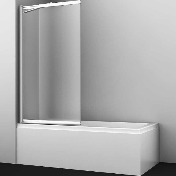 Душевая шторка для ванн WasserKRAFT Main 100х140 стекло матовое, профиль хром (41S02-100 LM Fixed)