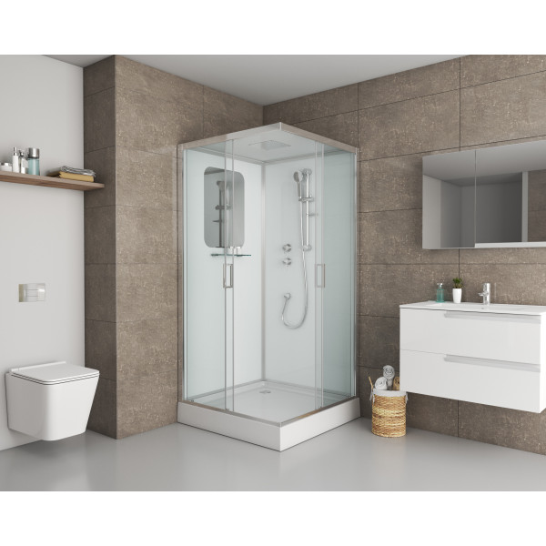 Душевая кабина Niagara Premium 900*900*2100 стекло прозрачное, профиль хром (NG-6001-01Q) Душевая кабина Niagara Premium 900*900*2100 стекло прозрачное, профиль хром (NG-6001-01Q)