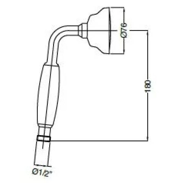 Душевая лейка Cezares (CZR-U-D1FC-02-Bi)