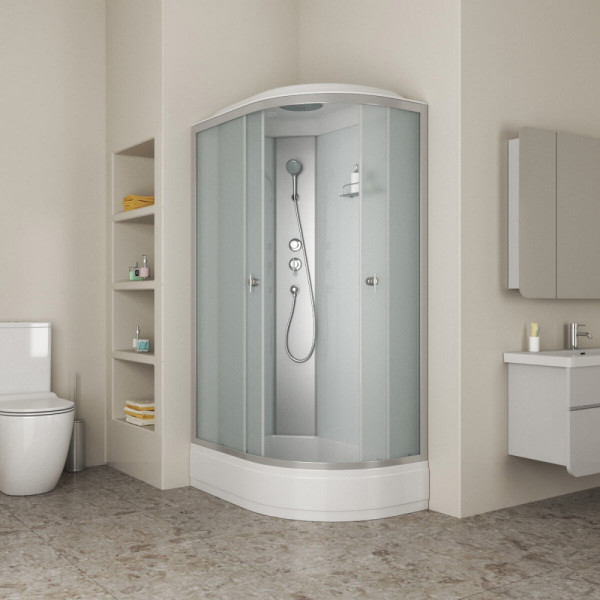 Душевая кабина Eco 80x120 стекло матовое, профиль хром матовый (NG-3324-14L) Душевая кабина Eco 80x120 стекло матовое, профиль хром матовый (NG-3324-14L)