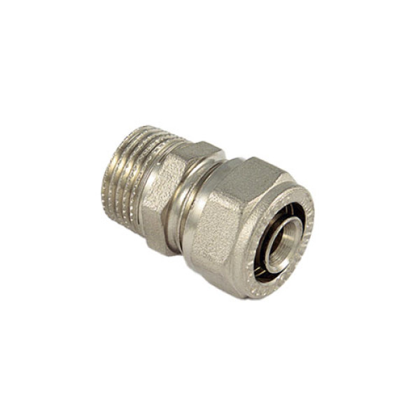 Соединение прямое Tiemme 16x3/8"Н (обжим) (1600046) Соединение прямое Tiemme 16x3/8"Н (обжим) (1600046)