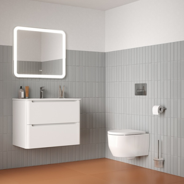 Унитаз подвесной Iddis Aiger безободковый с сиденьем soft-close белый (AIGRDSEi25)