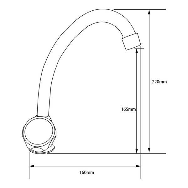 Смеситель для кухни Ex-promt Globo хром (Ex102.1-03) Смеситель для кухни Ex-promt Globo хром (Ex102.1-03)