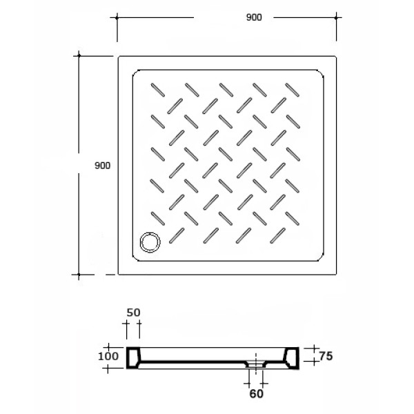 Душевой поддон RGW CR B 90x90 черный (19170199-04) Душевой поддон RGW CR B 90x90 черный (19170199-04)