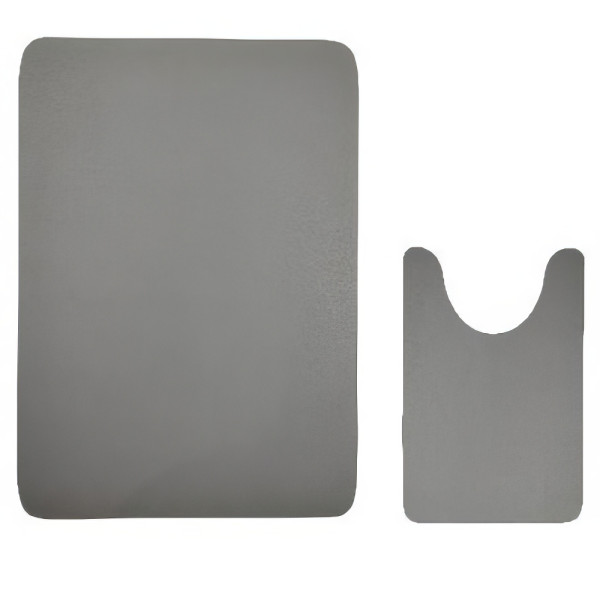 Коврик для ванной RGW 90x60+60x40 светло-серый (6241011-107)