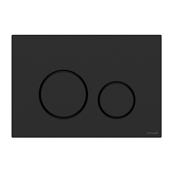 Клавиша смывная Сersanit Twins для LINK PRO/VECTOR/LINK/HI-TEC пластик черный матовый (63525)