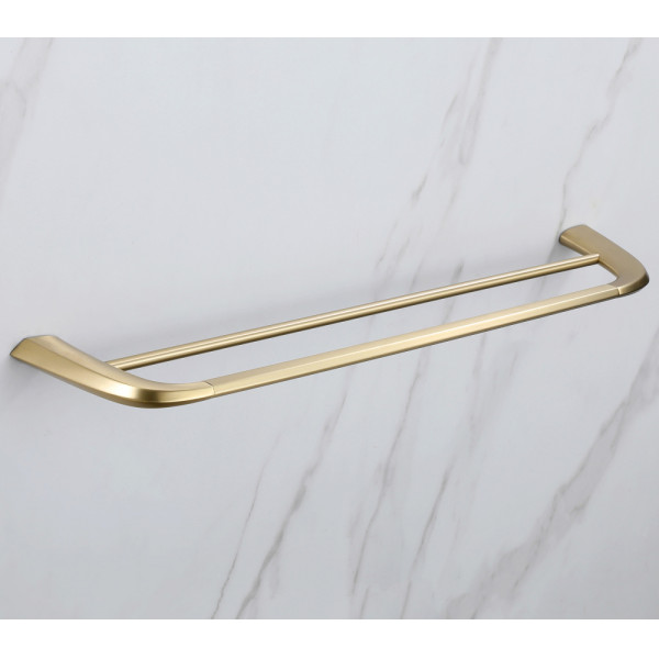 Полотенцедержатель двойной Abber Nord золото матовое (AA1553G)