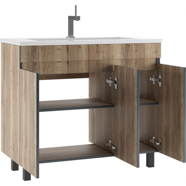 Тумба напольная Modul 100Dolche Dark без ящика Домино (DD5402T)