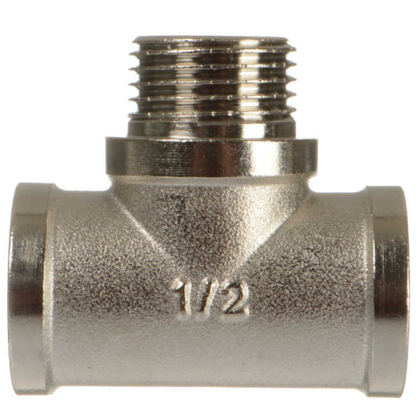 Тройник 1/2" ВНВ TeRma (никель) (06102) Тройник 1/2" ВНВ TeRma (никель) (06102)