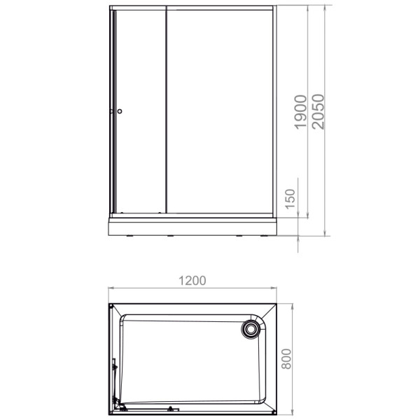 Душевой уголок Melodia Cube 120х80х190 стекло мат.4мм, бел.профиль (MCNCB12080MWt) Душевой уголок Melodia Cube 120х80х190 стекло мат.4мм, бел.профиль (MCNCB12080MWt)