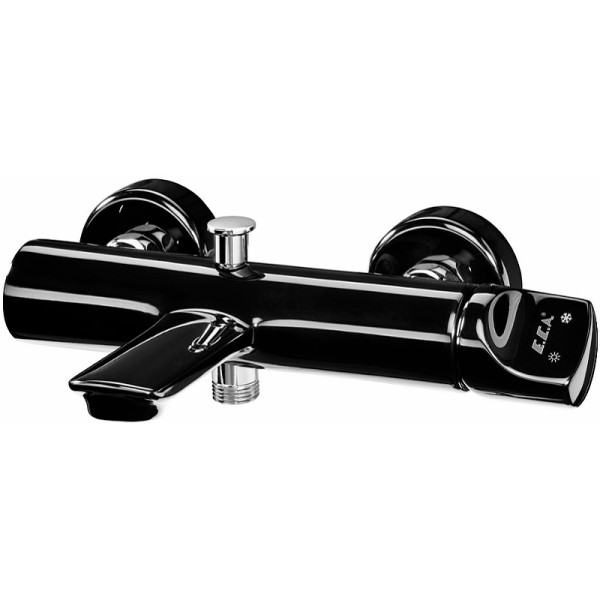 Смеситель для ванны и душа E.C.A. Myra черный (104502470EX)