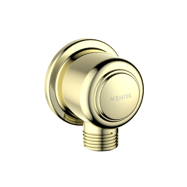 Шланговое подсоединение Aquatek Классик золотой (AQ2461PG)