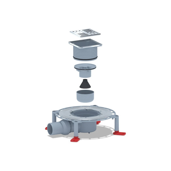 Трап горизонтальный 50 мм. (100*100) АНИ регулируемый, с комбинированным затвором (решетка нерж.ст.) АНИ пласт (TVZ5602) Трап горизонтальный 50 мм. (100*100) АНИ регулируемый, с комбинированным затвором (решетка нерж.ст.) АНИ пласт (TVZ5602)