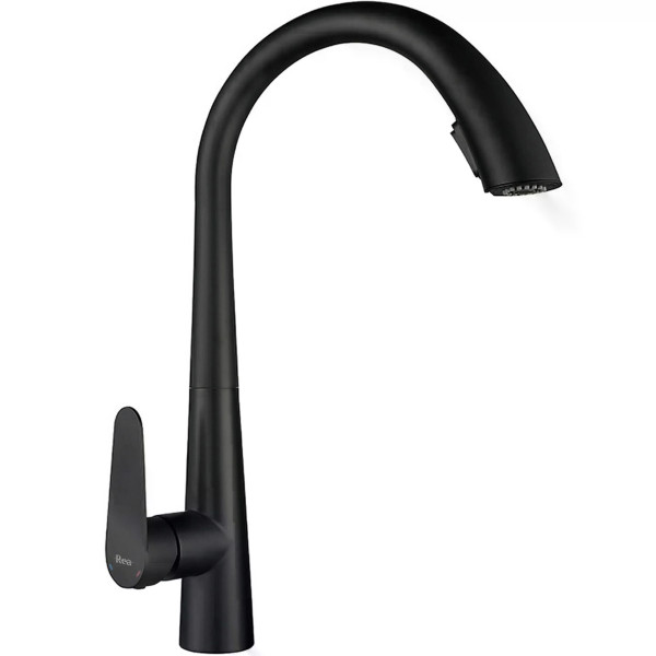 Смеситель для кухни Rea Ross черный матовый (REA-B5313) Смеситель для кухни Rea Ross черный матовый (REA-B5313)