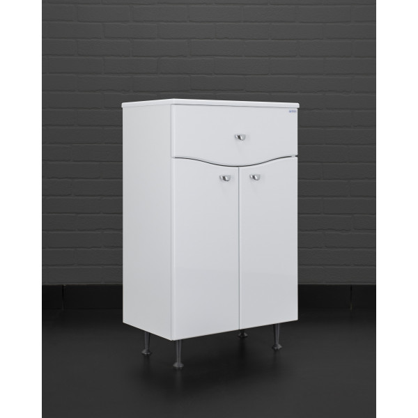 Комод 50 Волна с верхним ящиком В1 Айсберг Домино (DA1001K)