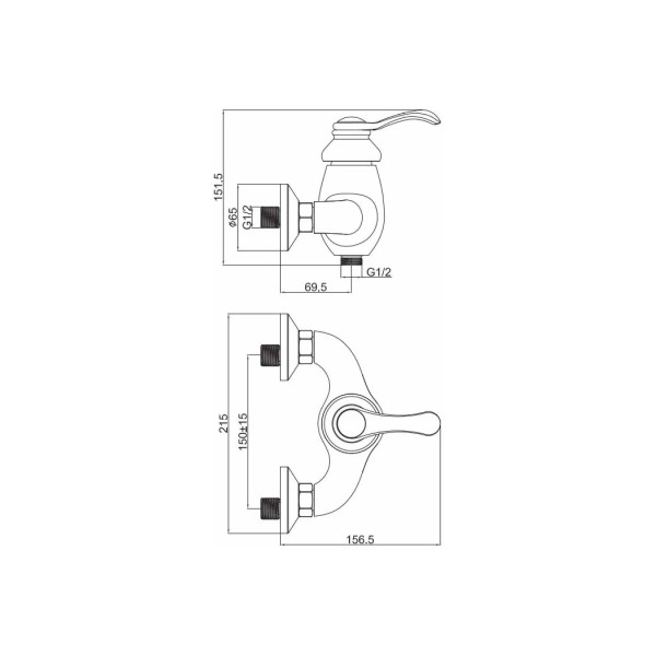 Смеситель для раковины Maxonor (MN9076-7)