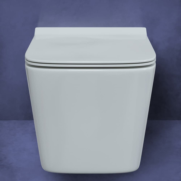 Комплект инсталляция с унитазом Berges Novum525 c с кнопкой L1 белая, унитаз FLOE, сиденье FLOE Slim SO (043284)