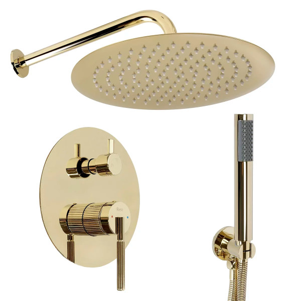 Душевая система Rea Argon + Box GOLD (REA-P6538) Душевая система Rea Argon + Box GOLD (REA-P6538)