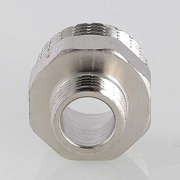 Ниппель переходной 1/2"х3/4" Valtec (никель) (VTr.580.N.0504) Ниппель переходной 1/2"х3/4" Valtec (никель) (VTr.580.N.0504)