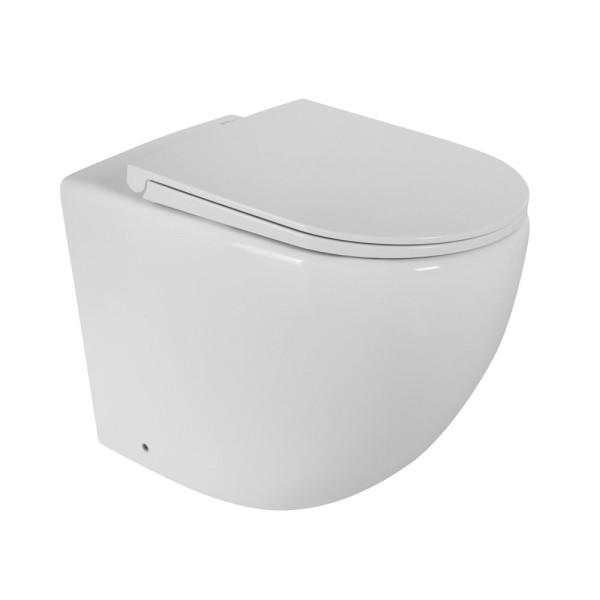 Унитаз приставной BelBagno Sfera-R безободковый (BB2141CBR/BB902SC)