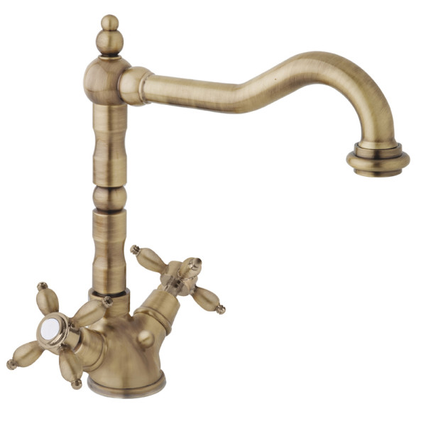 Смеситель для раковины Cezares Nostalgia бронзовый, вентиль - бронза (NOSTALGIA-LS2-02) Смеситель для раковины Cezares Nostalgia бронзовый, вентиль - бронза (NOSTALGIA-LS2-02)