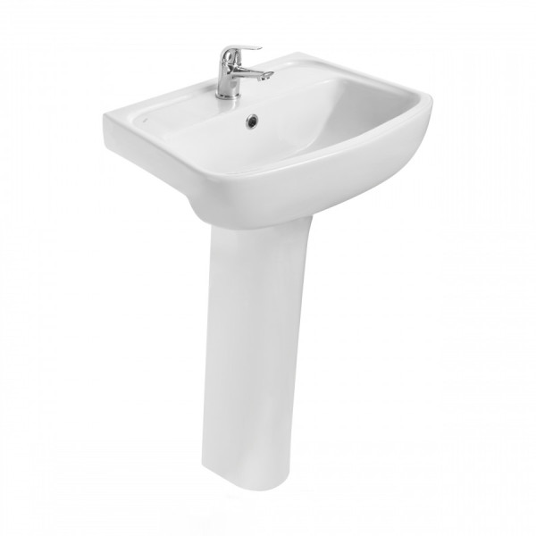 Раковина подвесная Santek Лонги 550x420x195 белая (1WH501755) Раковина подвесная Santek Лонги 550x420x195 белая (1WH501755)