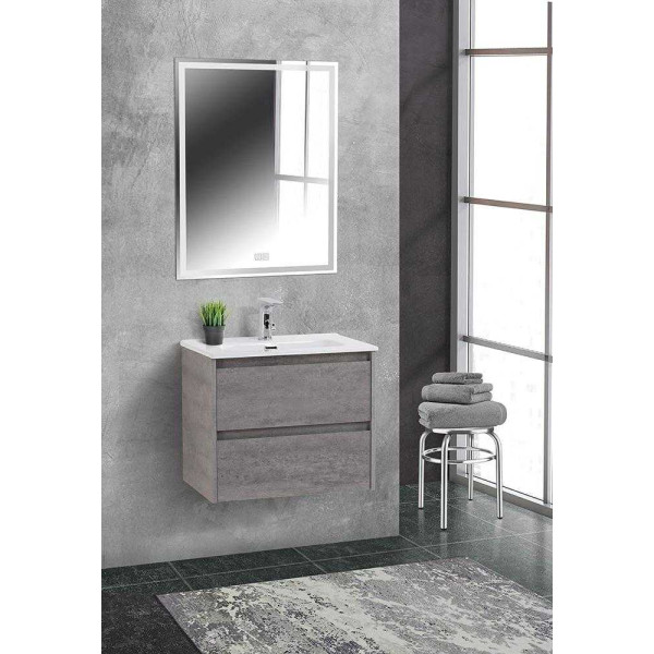 Тумба подвесная BelBagno Kraft 39 60 Cemento Grigio (KRAFT 39-600/390-2C-SO-CG)