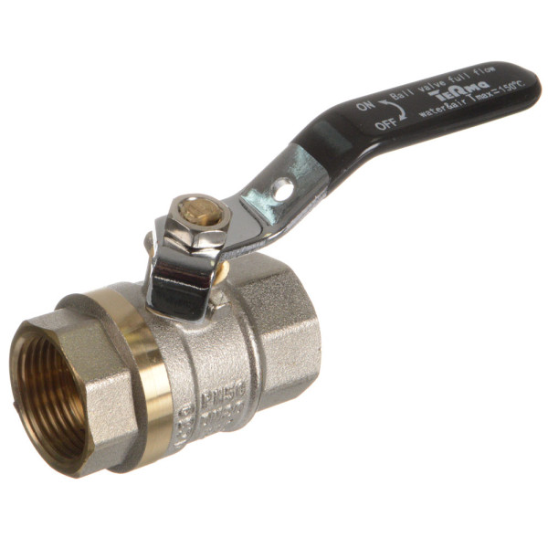 Кран 3/4" ВВ шаровый TeRma CB (чёрная ручка) (30216) Кран 3/4" ВВ шаровый TeRma CB (чёрная ручка) (30216)