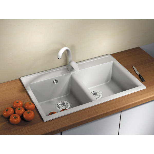 Мойка для кухни Dr. Gans Астра 780 78х51 белая (25.060.E0780.401) Мойка для кухни Dr. Gans Астра 780 78х51 белая (25.060.E0780.401)