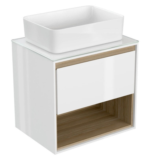 Тумба подвесная Cersanit Louna белый (SP-SZ-LOU60-BL/Wh)