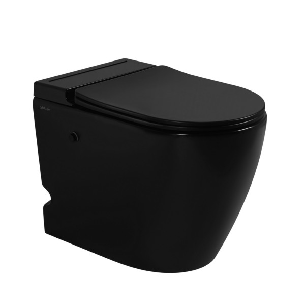Унитаз напольный Abber Bequem 360x580x455 черный матовый (AC1115PMB)