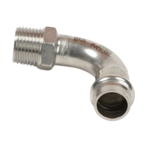Переход угловой 28х3/4"Н Rehau EdelPress (пресс, нержавеющая сталь) (11908291001)