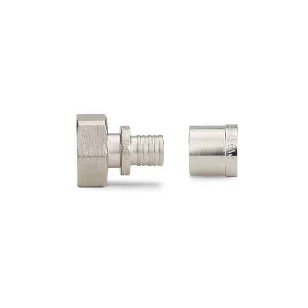 Муфта евроконус с накидной гайкой Varmega 16x2.0 - 3/4"EK в комплекте с гильзой (VM51750) Муфта евроконус с накидной гайкой Varmega 16x2.0 - 3/4"EK в комплекте с гильзой (VM51750)
