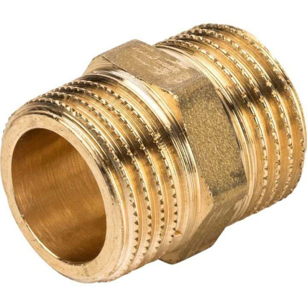 Ниппель 3/4" Stout (латунь) SFT-0003-003434 Ниппель 3/4" Stout (латунь) SFT-0003-003434